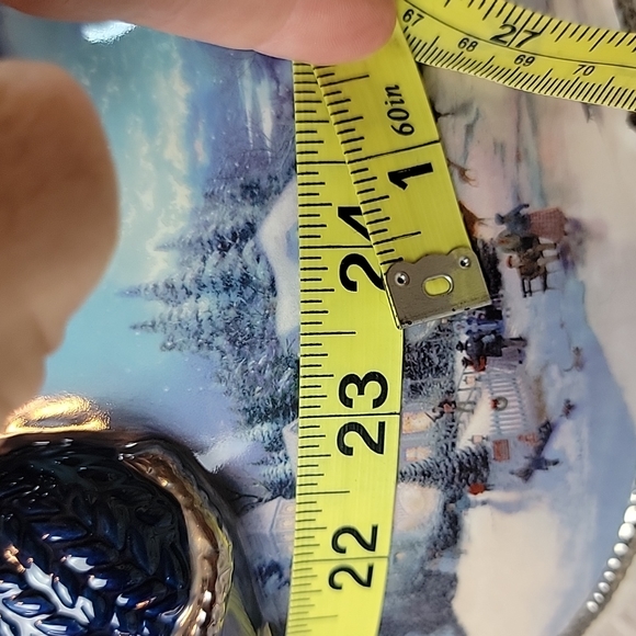 Bradford Exchange Thomas Kinkade Snowman Cookie Jar - Picture 13 of 15